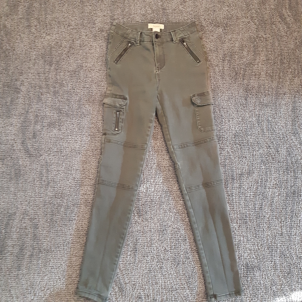 Liquid X Dark Green Jean's Size 7
